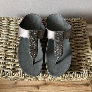 Fitflop, Silver/grey, Sparkle, Glitter, Size 6